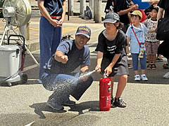 「長岡市消防本部　消火器体験」の画像