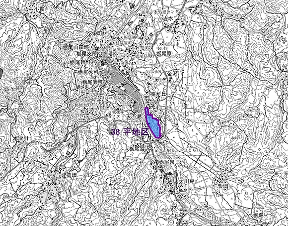 「栃尾都市計画区域　地区計画指定箇所位置図」の画像