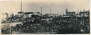 「表町2丁目の被害状況」の画像