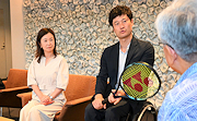 記事「国枝慎吾さんの活躍　“長岡産”のテニス用品が支える」の画像