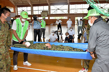 「水防避難訓練」の画像