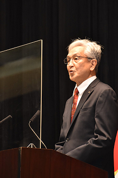 「新年の抱負を語る磯田市長」の画像