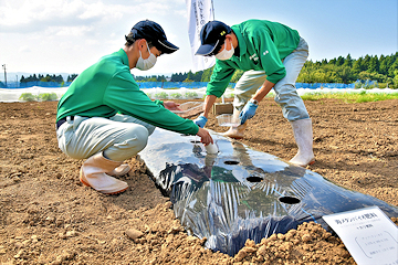 「長岡農業高校の生徒が協力」の画像2