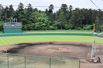 「悠久山野球場での今季初ゲーム」の画像1
