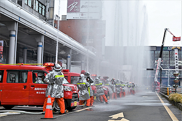 「総勢約560人の消防団員などが集結」の画像2