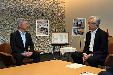 「（公財）長岡市国際交流協会理事長・原和彦さん」の画像