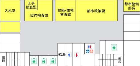 「大手通庁舎8階　配置図」の画像