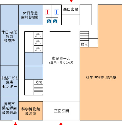 「さいわいプラザ1F　配置図」の画像