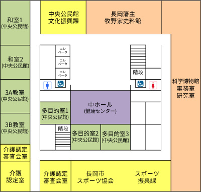 「さいわいプラザ3F　配置図」の画像