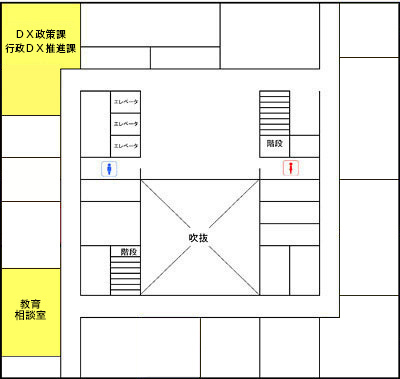 「さいわいプラザ5F　配置図」の画像