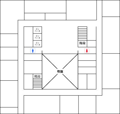 「さいわいプラザ5F　配置図」の画像