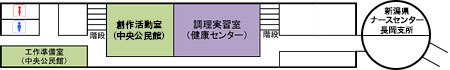 「さいわいプラザ別棟2F　配置図」の画像